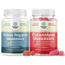 Bundle of Vision Support Gummies for Adults - Lutein and Zeaxanthin Supplements for Eye Health - Potent Lutein Eye Vitamins and High Potency Potassium Gummies - Potassium Supplement for Optimal Health