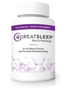 4GreatSleep Natural Sleep Aid with Melatonin, GABA, Ashwagandha & L-Tryptophan – Fall Asleep Faster, Stay Asleep Longer – Non-Habit Forming Sleep Support for Adults – 60 Capsules