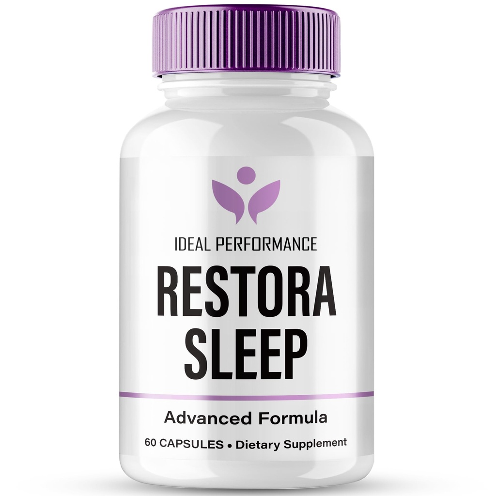 RestoraSleep Capsules, Official RestoraSleep Supplement for Brain Health & Memory Support - Maximum Strength, Advanced Formula Nootropic Pills, All Natural Restora Sleep Support Reviews (60 Capsules)