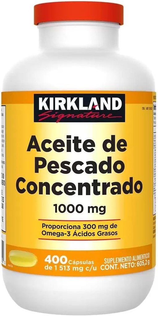 Kirkland firma aceite de pescado 1000mg, 400 cuenta