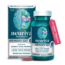 NEURIVA Memory 3D Brain Supplement - Nootropic Capsules for Memory, Focus & Cognitive Function - Short Term, Long Term, & Working Memory Support - 50ct (1)