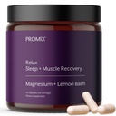Promix Nutrition Relax | Sleep + Muscle Recovery | Magnesium Bisglycinate Chelate + Organic Lemon Balm Extract - 90 Count Capsule