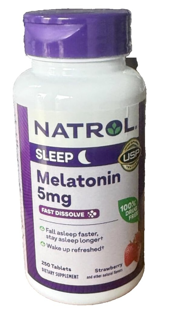 Naturol Melatonin 5mg Fast Dissolving Tablets, 250 Count