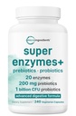 Micro Ingredients Super Enzymes with Prebiotics & Probiotics, 240 Veggie Capsules | Digestive Enzymes for Women & Men | Probiotic, Bromelain, Psyllium Husk & More | Immune & Gut Health Support*