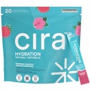Cira Hydration Electrolytes Packets - Electrolyte Powder Naturally Flavoured & Sweetened w Stevia, On-the-Go Hydration Packets w Himalayan Salt, Magnesium, Potassium - Raspberry Hibiscus, 20 Servings
