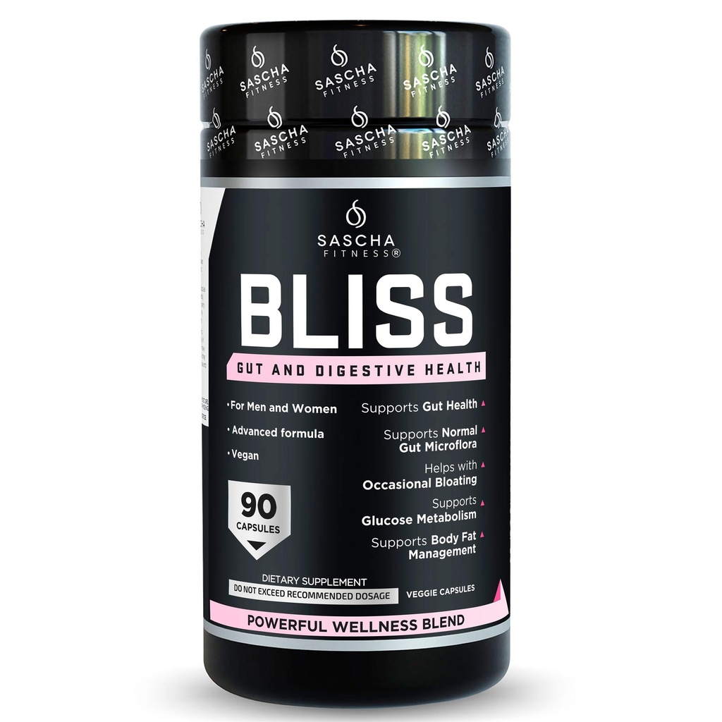 SASCHA FITNESS®️Gut and Digestive Health Support Pills | Prebiotics, Probiotics & Enzyme Blend |Berberine HCI,Gluco Vantage®|Helps with Bloating,Fat Loss, Cravings,Glucose Metabolism,30 Day Supply