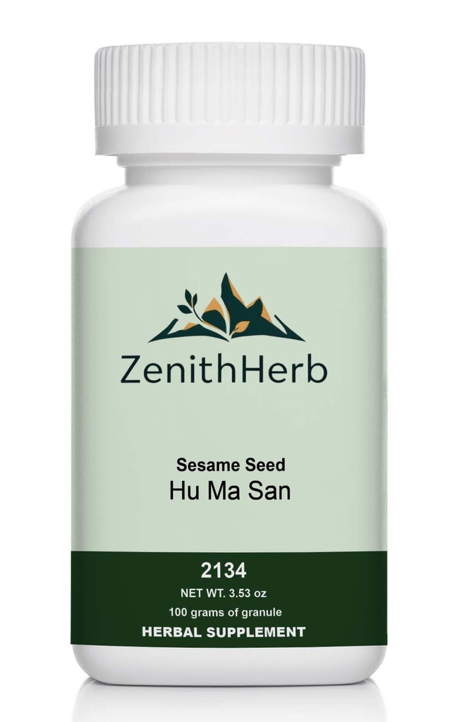 ZenithHerb-Sesame Seed/Hu Ma San Herbal Supplement, 100 Grams Granule/Bottle