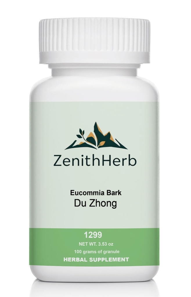 Eucommia Bark, Du Zhong, Herbal Supplement, Granules, 100 Grams/Bottle