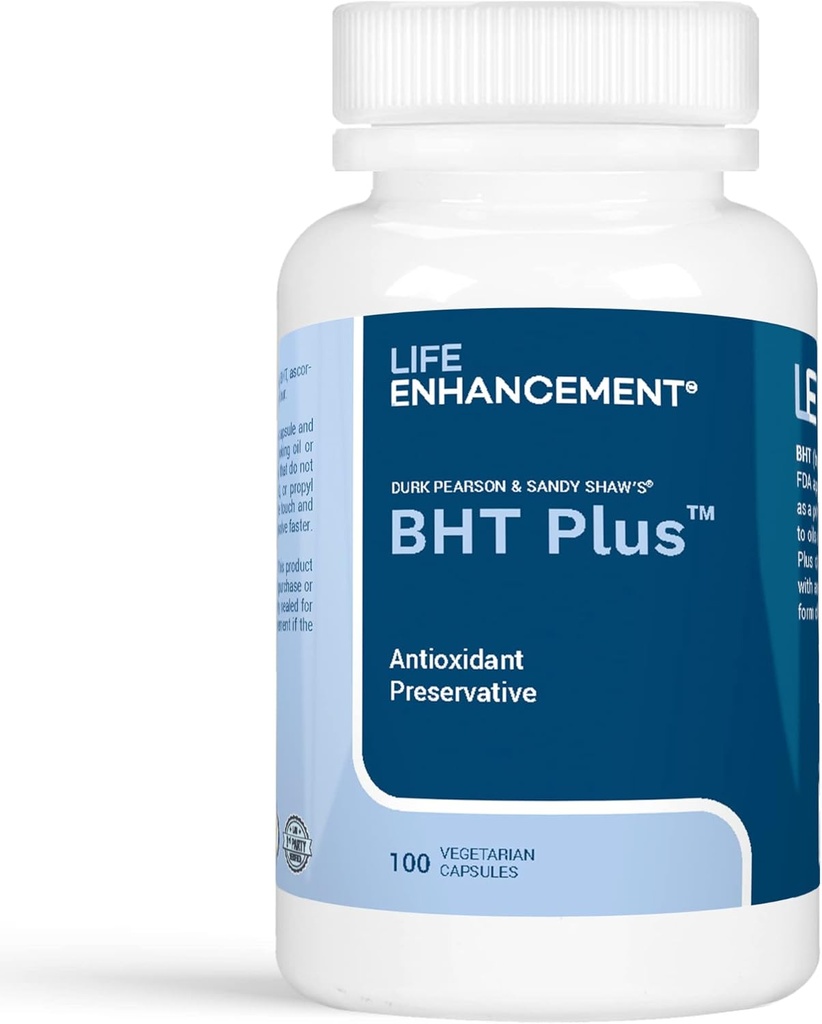 Life Enhancement Durk Pearson " Sandy Shaw's BHT Plus, 100 cápsulas