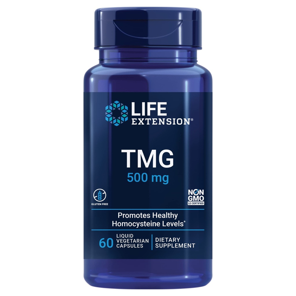 Life Extension Same 400mg & TMG 500mg - Supplement Bundle for Joint, Liver & Heart Support - Non-GMO, Gluten-Free, 60 Count