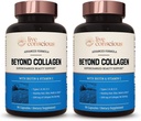 Conscious Beyond Collagen Multi Collagen Capsules - Tipos I, II, III, V & X TENIDO Hidrolyzed Blend with Biotin & Vitamin C for Hair, Skin, Nails 90 Capsules (2-Pack)