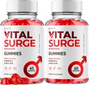 (2 Pack) Vital Surge Gummies, Oficial Vital Surge Maximum Strength 1000MG Advanced Supplement Gummies, VitalSurge Mens Detox Supplement, Vitasurge Gomitas Chews with Natural Ingredients (120 Gummies)