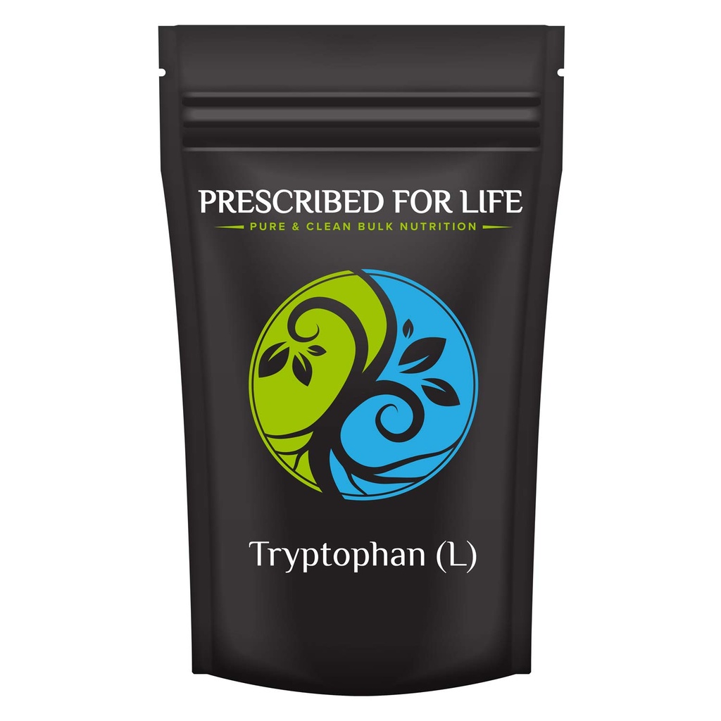 Prescribed For Life L Tryptophan Powder | Free Form Essential Amino Acids Supplement | Vegan, Gluten Free, Non GMO (1 kg / 2.2 lb)
