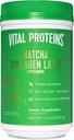 Vital Proteins Matcha Lattes, Matcha Green Tea Collagen Latte Powder, L-Theanine &amp; Caffeine &amp; MCT - Supporting Healthy Hair, Skin, Nails - Original