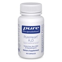 Pure Encapsulations PureHeart K2D - Heart Health Supplement* - with Vitamin K2 & D3 - Cholecalciferol Vitamin D & MK-7 - Non-GMO & Vegetarian - 60 Capsules