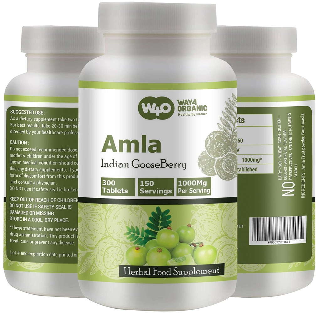 Amla Fruit Extract Capsules (Tablets) - 300 Pills, 150 Servings, 1000 mg, Amalaki Fruit (Pack of 1)