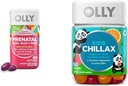 OLLY Prenatal Multivitamin Softgels y Kids Calming Gummies Bundle (60+50 Conde)