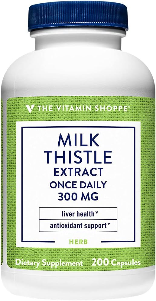 The Vitamin Shoppe Milk Thistle Extract 300 MG (200 cápsulas)