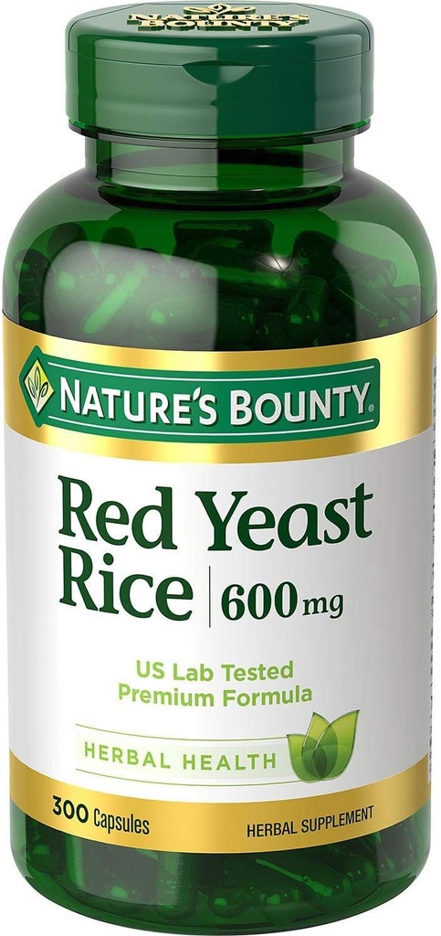 Rice de levadura roja de la naturaleza 600 mg Capsules 250 ea (Pack de 2)