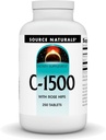 Fuente Naturals C-1500, con Rose HIPS 1500 mg para Immune System Support - 250 Tablets