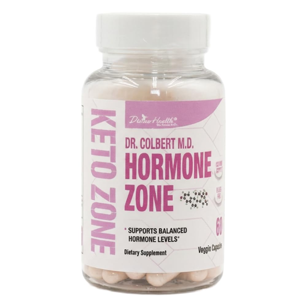 Dr. Colbert, MD Hormone Zone | by Divine Health | 150mg of DIM | 100mcg of Vitamin K2 | 1000IU of Vitamin D3 | 60 Day Supply | 60 Capsules