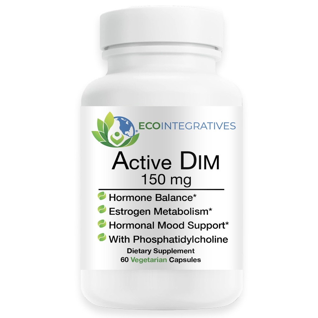 Active DIM 150 mg – Hormonal Health & Estrogen Regulation – Vegan, Gluten-Free – 60 Vegetarian Capsules