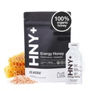 HNY+ Organic Honey Energy Gel with Electrolytes, Magnesium, Sea Salt & Potassium, Gluten Free & Vegan, Workout Gels, for Gym, Running, Cycling & Hiking, Sports Nutrition, Caffeine Free, 12 Pack