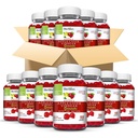 HERBION Naturals Organic Apple Cider Vinegar Gummies with The Mother, Digestion & Detox Support, Natural Apple Flavor, Vegan, Made in USA, 60 Count, 12 Pack