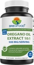 Brieofood Oregano Oil 10:1 Extracto 500 mg por Serving - Contiene Carvacrol Naturalmente Oculto - Función de Inmunidad Saludable - 180 Softgels