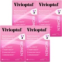 Vivioptal Women, 90 Capsules (1 Year Supply), CoQ10 & Omega-3, Multivitamin & Multimineral, Gluten Free, German Formula