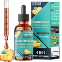 Magnesium Complex Drops | 4-in-1 with High Absorption Magnesium Glycinate, Malate, Taurate & Citrate | Alcohol-Free | Gluten Free | 30ml 1Fl Oz