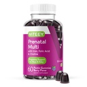 Viteey Prenatal Gummies for Women - Prenatal with Iron for Pregnancy with Choline & Folic Acid Gummies - Vegetarian, Gluten Free - 60 Count