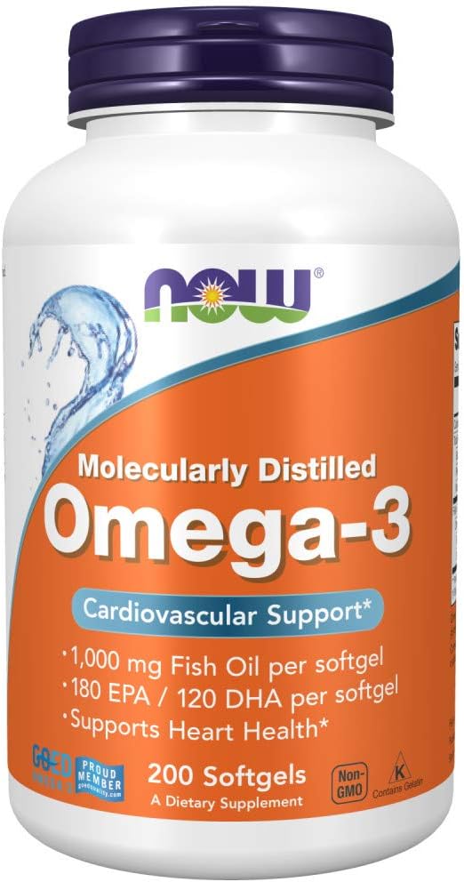 Ahora Alimentos OMEGA-3 FISH OIL 200 Softgels