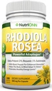 Rhodiola Rosea - 500mg - 180 cápsulas Vegan - 3% Rosavin 1% Salidroside Extracto - No GMO - con Pepper Negro para la absorción mejorada - 6 meses de suministro - Suplemento para energía &amp; contaminación