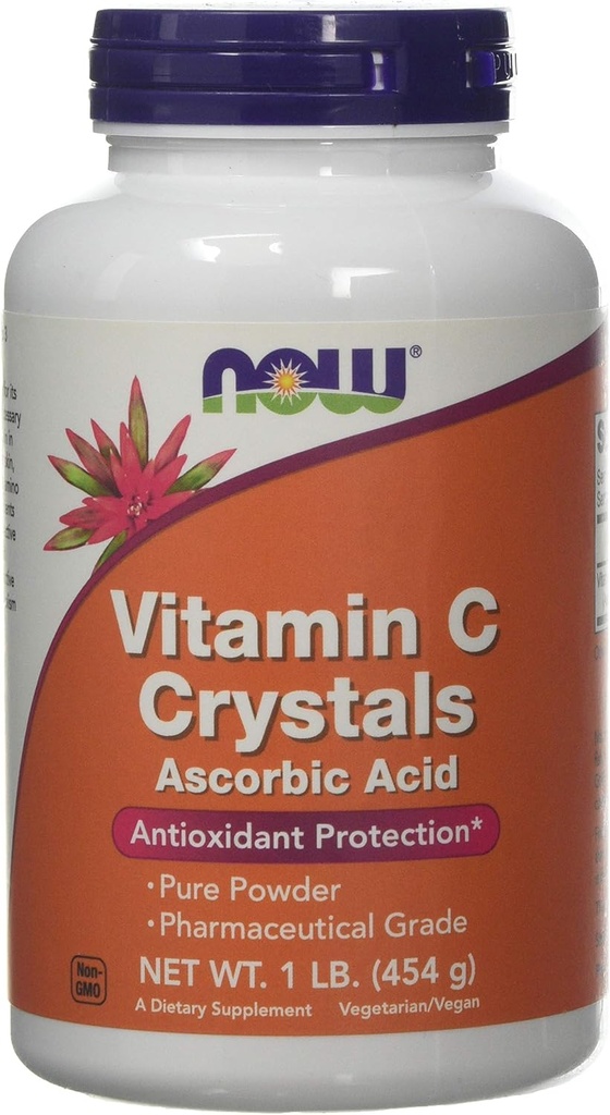 Ahora Alimentos Vitamina C Cristales, 1 libras