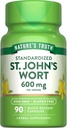 Nature's Truth St Johns Wort 600mg | 90 Capsules | Standardized Extract | Non-GMO & Gluten Free Supplement