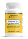 Researched Nutritionals TocoPure D&G - Vitamin E Tocotrienols - Antioxidants Supplement to Support Cellular, Lipid Metabolism & Heart Health - Gamm & Delta Tocotrienol Complex (60 Softgels)
