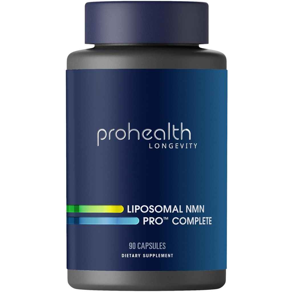Liposomal NMN Pro Complete™ (90 Capsules) - Liposomal Uthever® NMN, Trans-Resveratrol, TMG
