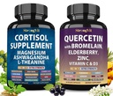 StrongVit Cortisol Supplement & Quercetin Complex Bundle (120 Capsules)