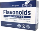 Flavonoides 60 días Apoyo Circulación Saludable, Veins, Capillaries y Drenaje linfático- MPFF- Micronizado Diosmin 150mg + Hesperidin 150mg + Caballo Chestnut150 mg- Certificado GMP, vegan
