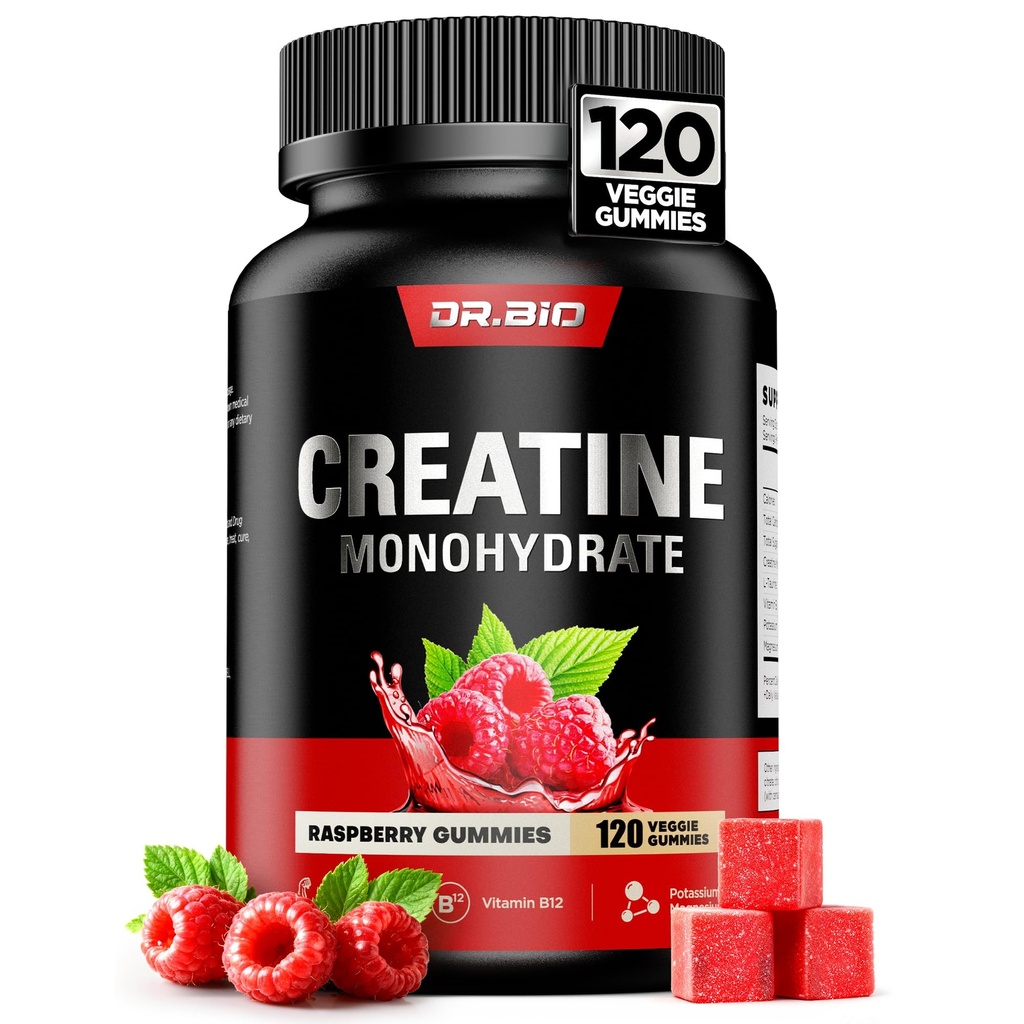 Instant Boost Creatine Monohydrate Gummies, Complex Creatine with Real 5000mg Creatine, L-Taurine, B12, Mg & K, Pre-Workout Creatine for Women & Men to Support Energy, Muscle, Recovery, 0 Sugar, Vegan