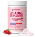 Creatine for Women | 5g Creatine Monohydrate + 4g Collagen Peptides Complex Creatine Powder | Sugar-Free, Gluten-Free, Non-GMO, Easily Soluble | Raspberry, 30 Servings