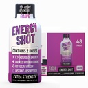 Grape Extra Strength Energy Shot 48 pk – 260mg Natural Caffeine B12 B6 – Energy & Focus Support – 2 Servings Sugar Free Zero Calorie Green Tea B-Vitamins Electrolytes Vegan – 1.93 fl oz