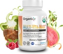 Organixx Vegan Multivitamin for Women ' Men, with Vitamin C, D3, Vitamin B Complex, Probiotics, Organic Fruits and Vegetables, Supports Digestive, Gut Health, Immune Support, 90 Gel Capsules