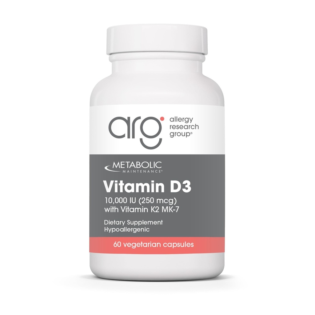 Metabolic Maintenance Vitamin D3 10000 IU - Delivers 250 mcg Vitamin D3 - Supports Bone Strength, Immune Balance & Mood Wellness - 90 Servings - 90 Capsules