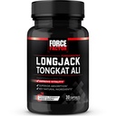 Force Factor Longjack Tongkat Ali 500mg for Men’s Hormones, Promote Male Energy, Vitality & Drive, Support Muscle & Strength, Longjack Capsules with BioPerine Black Pepper Extract, 30 Capsules