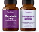 Pendulum Metabolic Daily &amp; Polyphenol Booster Bundle - Proprietary Akkermansia Probiotic Supplement Blend for Improvement Metabolism &amp; Cardio Health