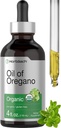 Horbäach Organic Oil of Oregano Drops 4 fl oz Liquid Silencio Vegan Silencio No GMO, Gluten Free