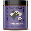 CNP Organic D'Mannose Powder for Pets 4oz - Powder D Mannose Support for Dogs Cats, Pure D-mannose Blend, Easy Mix Urinary Wellness Aid, Non GMO Made USA Animal Supplement Health Care Use Formula