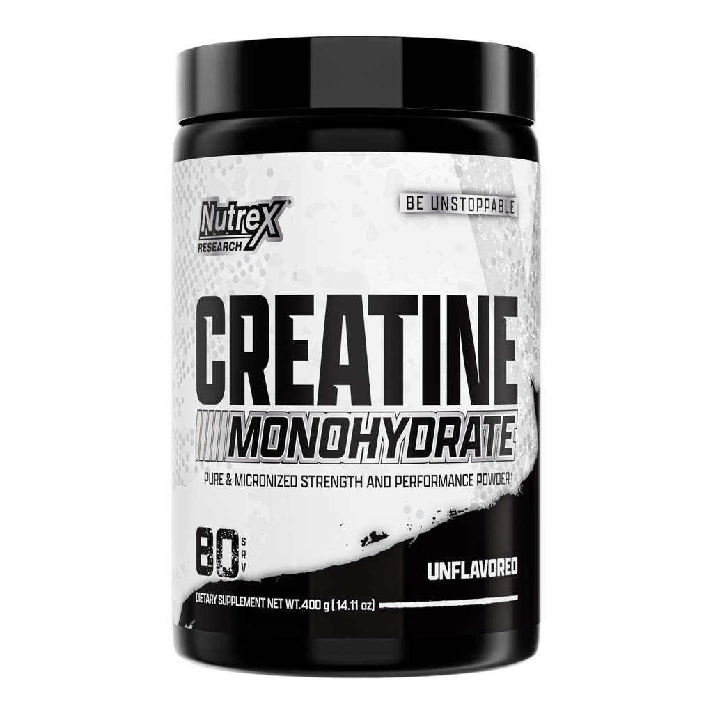 Nutrex Research Ultra Pure Creatine Monohydrate Powder Unflavored | 5G Micronized Creatine Powder for Muscle Gain, Strength, Endurance and Recovery, 80 Servings